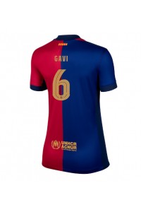 Barcelona Paez Gavi #6 Voetbaltruitje Thuis tenue Dames 2024-25 Korte Mouw